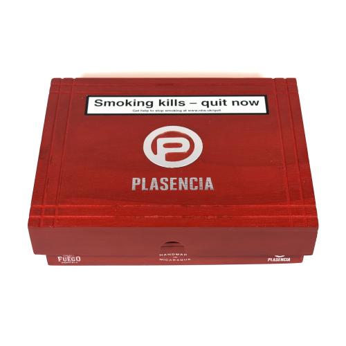 Empty Plasencia Alma Del Fuego Panatella Flama Cigar Box